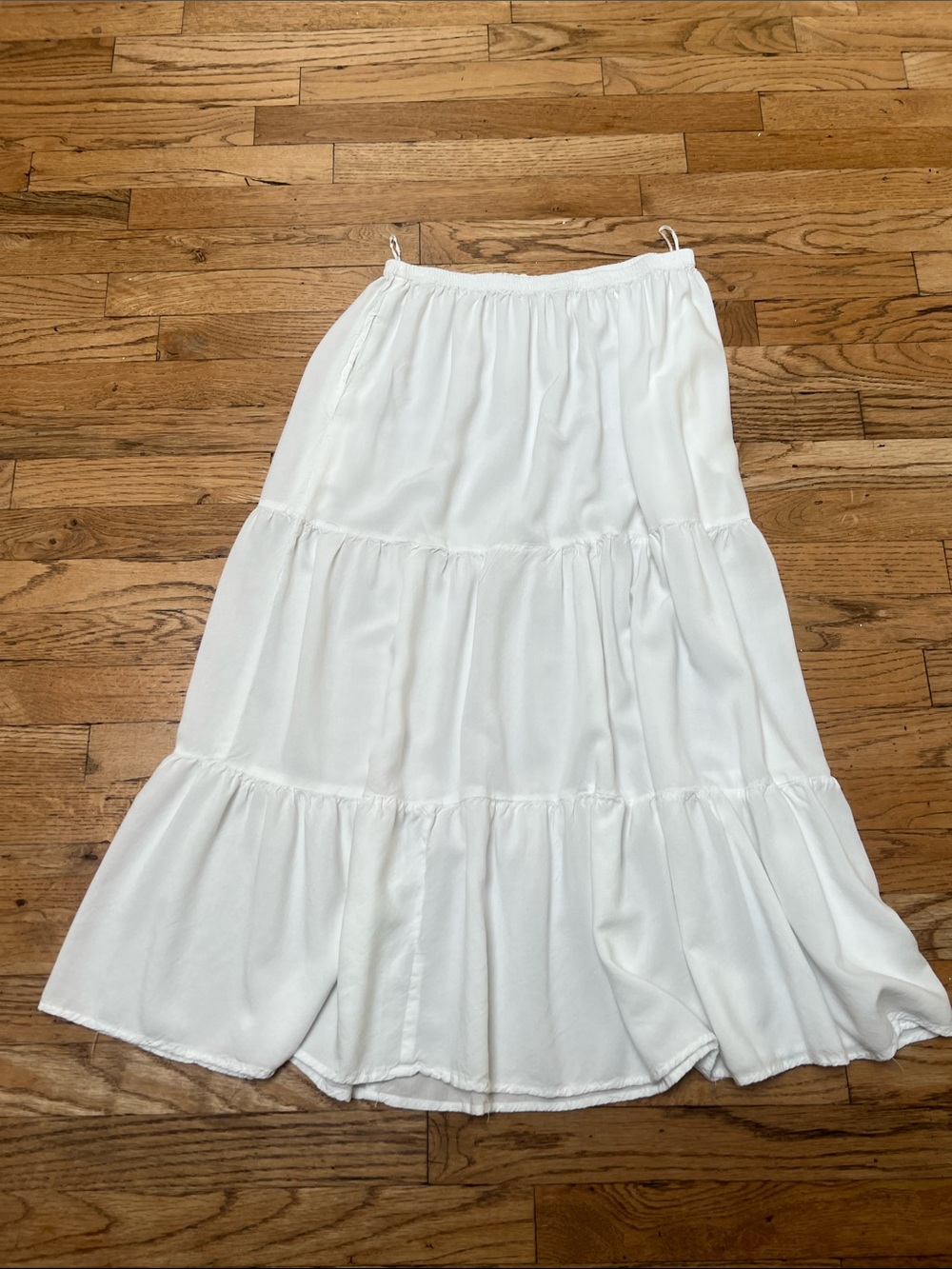 White Maxi Skirt - beach/pool coverup